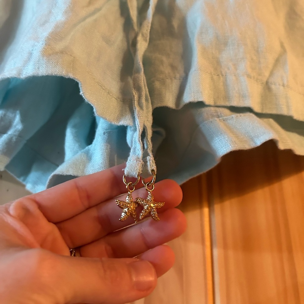 Lilly Pulitzer Light Blue Shorts NWOT - Picture 4 of 5